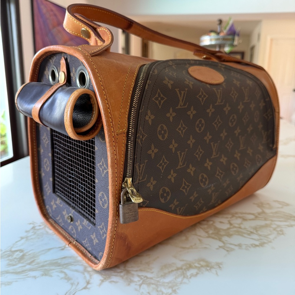 Louis Vuitton Brown Monogram Travel Bag